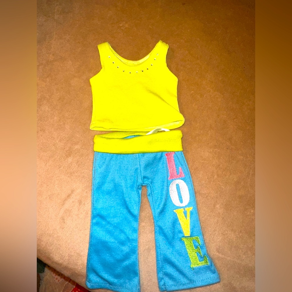 Our Generation Doll Sofia’s Yoga Outfit fits American Girl and 18” dolls